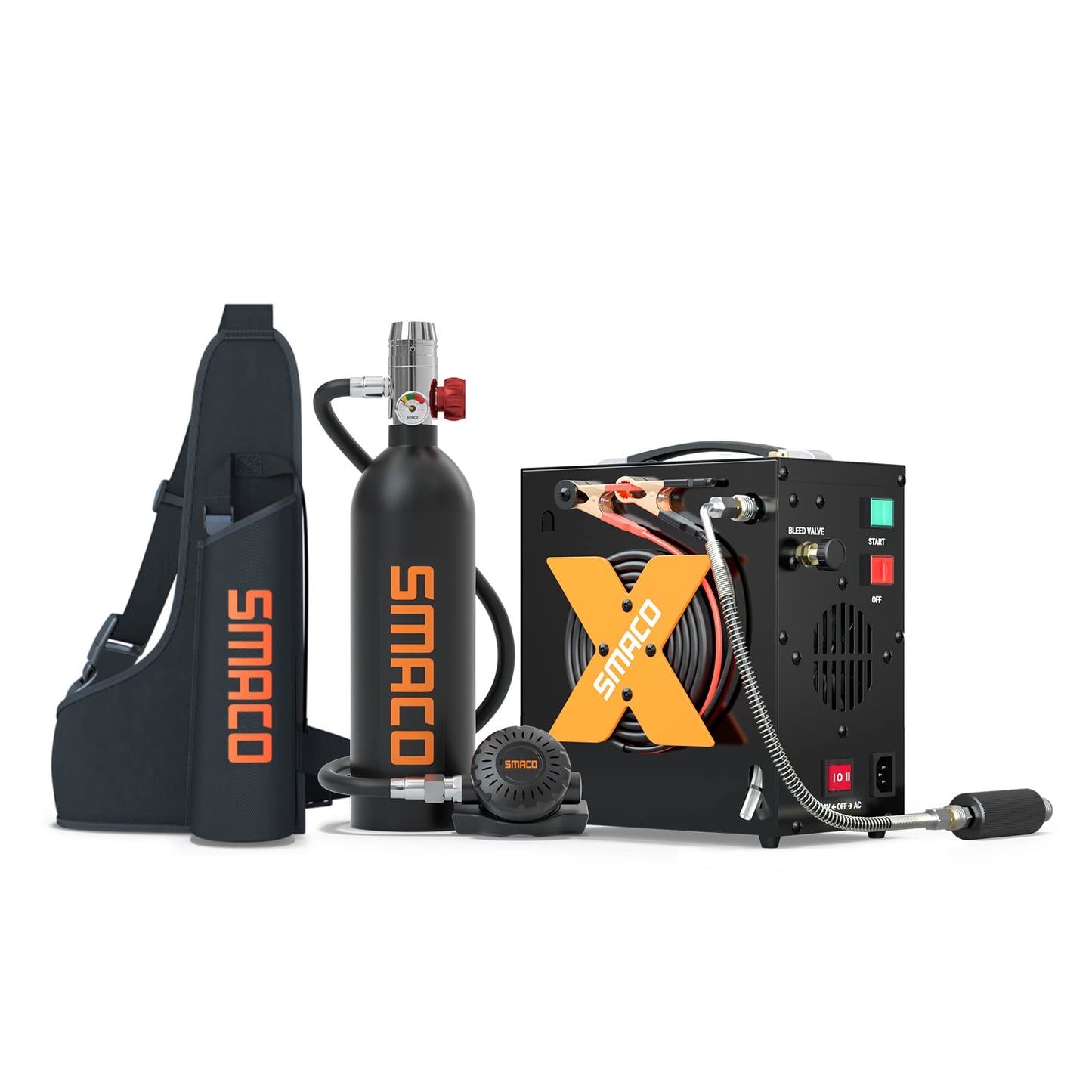 SMACO S400 1L Mini Scuba Diving Tank with DOT Certified