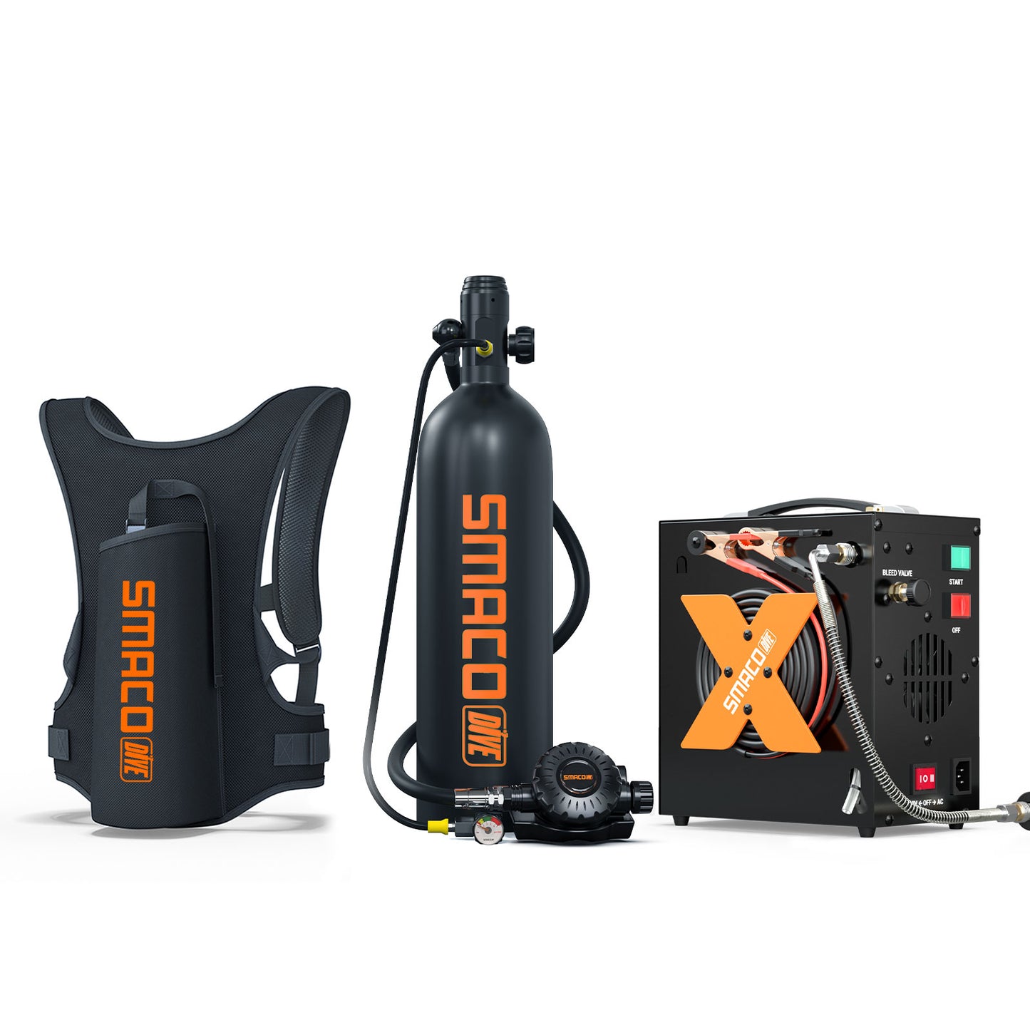 S700Plus 2.0L Mini Scuba Tank with Regulator Kit