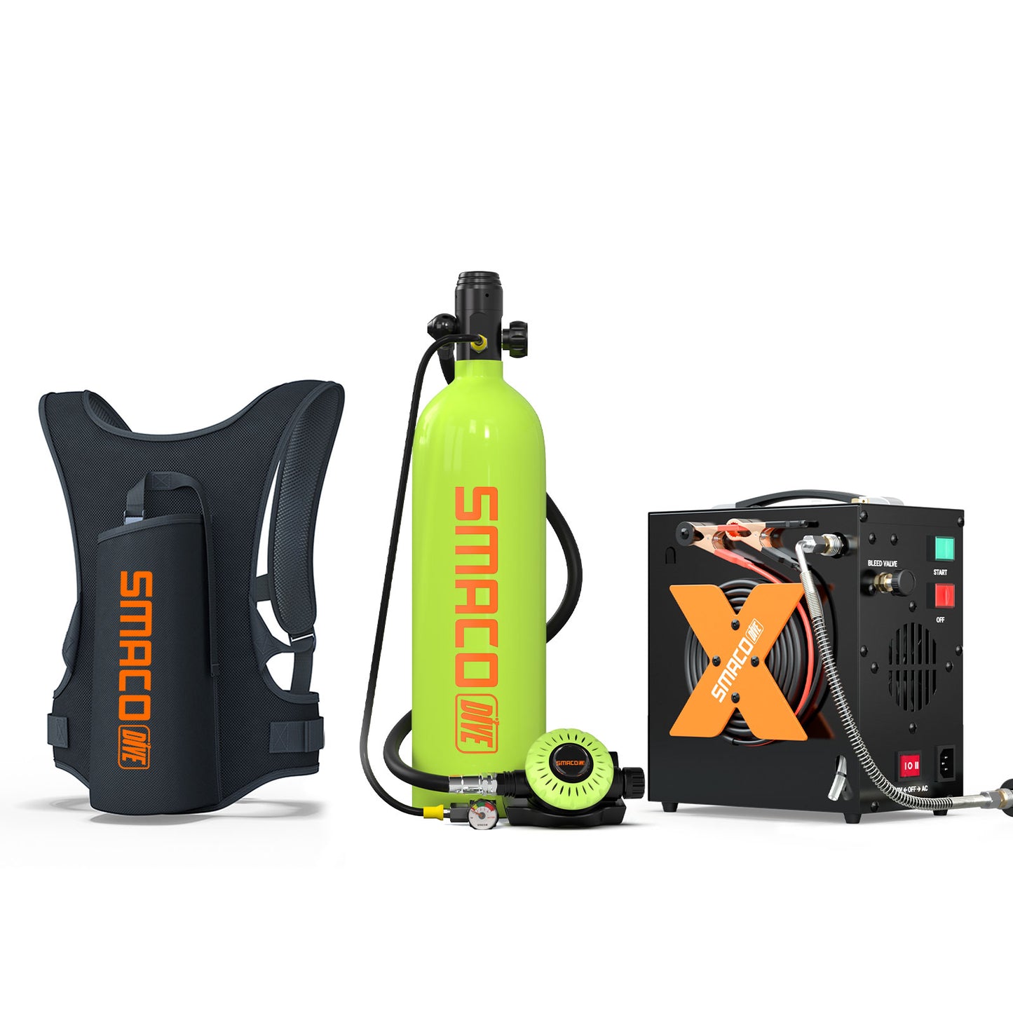 S700Plus 2.0L Mini Scuba Tank with Regulator Kit