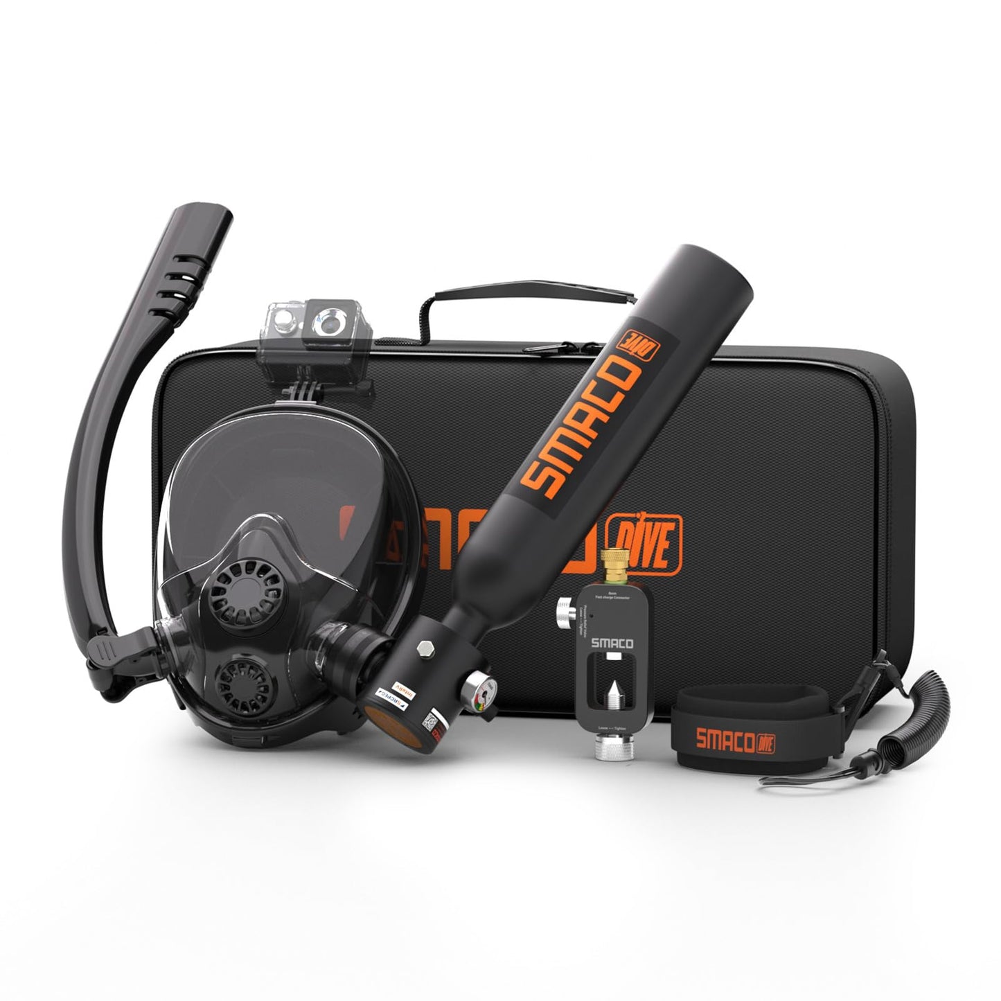 SMACO K2 Full Face Sub-Mask + Mini Scuba Tank