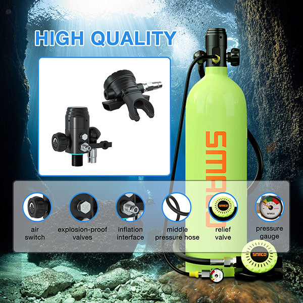 S700 2L Mini Scuba Tank with Best Backpack