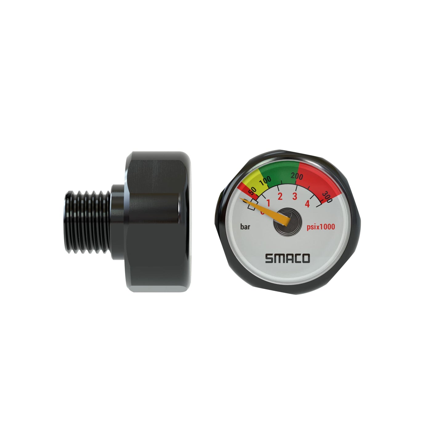 Mini Scuba Tank Pony Bottle Air Pressure Gauge 1pcs