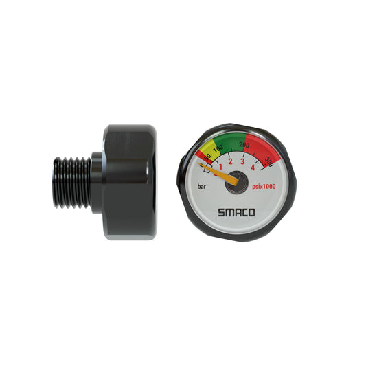 Mini Scuba Tank Pony Bottle Air Pressure Gauge 1pcs