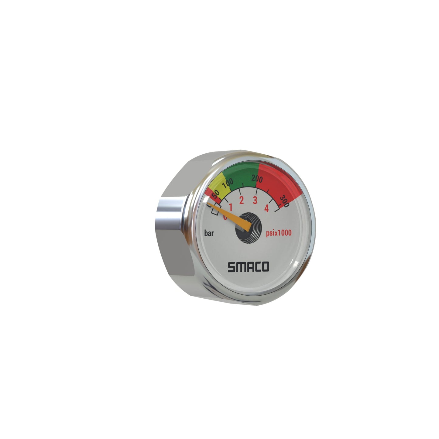 SMACO Mini Scuba Tank Pony Bottle Air Pressure Gauge 1pcs