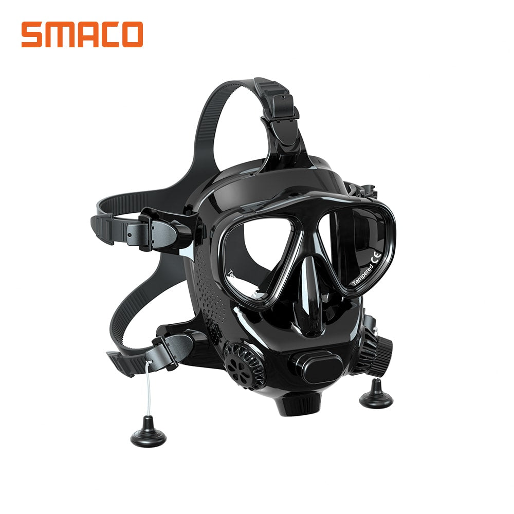 SMACO M8058 Scuba Diving Full Face Mask Respiratory Masks Diving Equipment