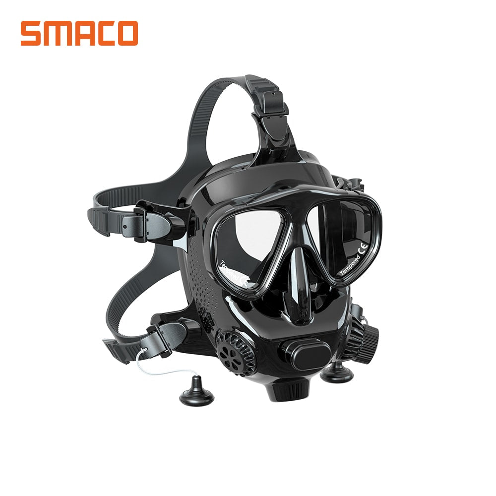 SMACO M8058 Scuba Diving Full Face Mask Respiratory Masks Diving Equipment