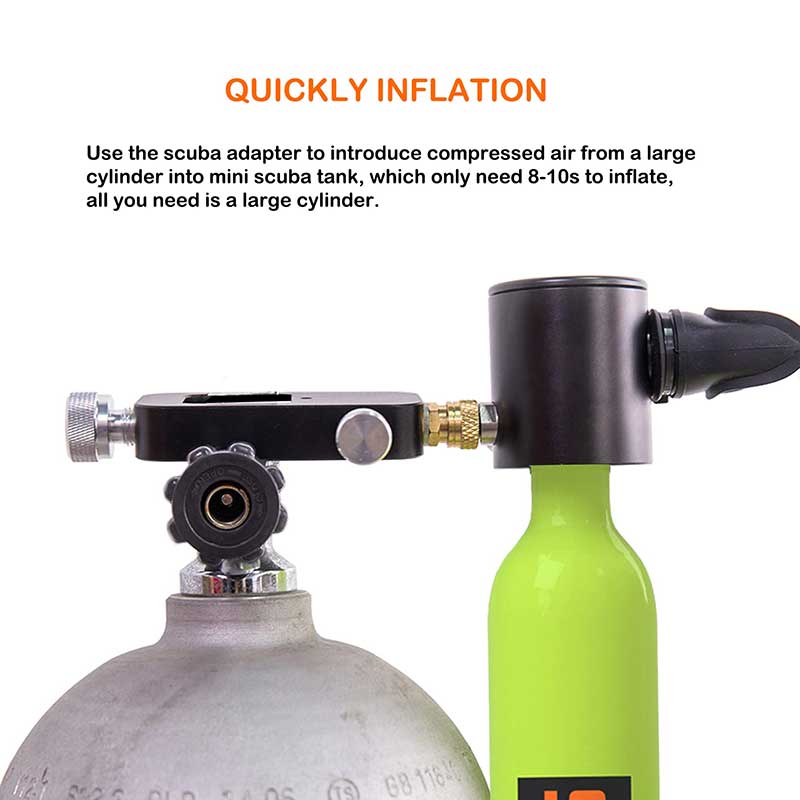 SMACO S300 0.5l Scuba Tank 2 Pcs Kit