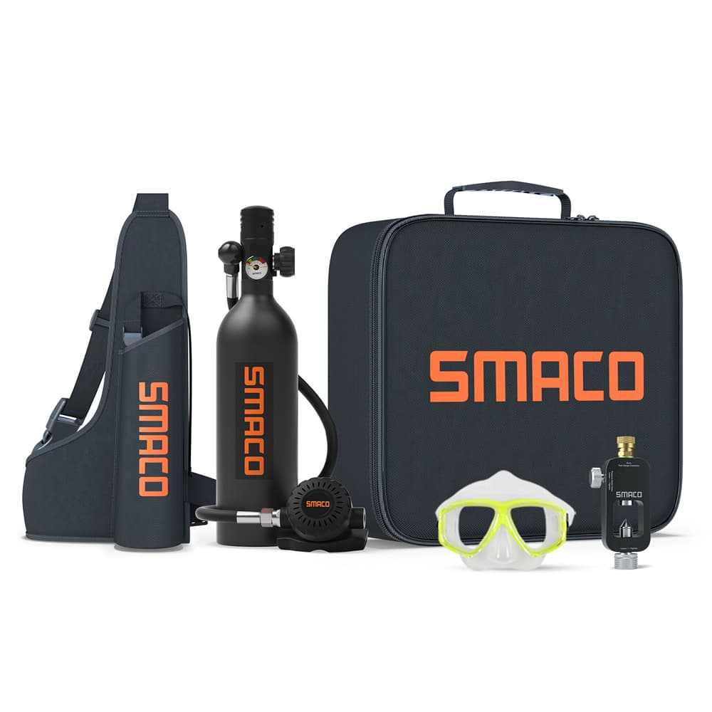 SMACO S400Plus Mini Scuba Diving Tank 1L Diving & Snorkeling Equipment
