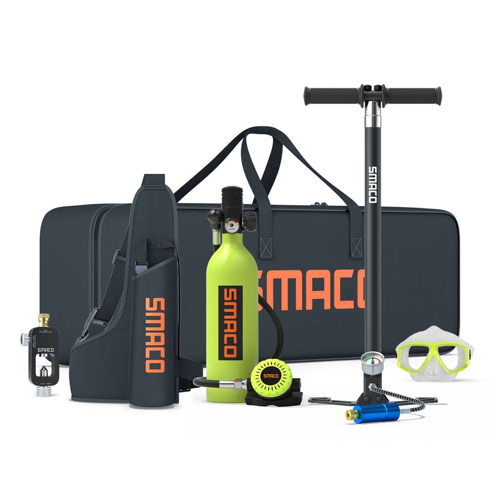 SMACO S400Plus Mini Scuba Diving Tank 1L Diving & Snorkeling Equipment