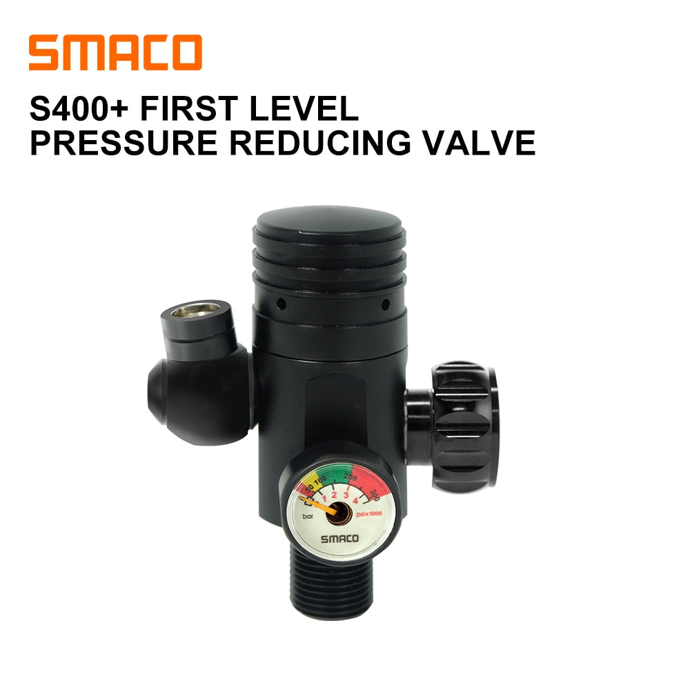 SMACO S400/S400Plus Mini Scuba Diving Cylinder Regulating Valve - SmacoSports