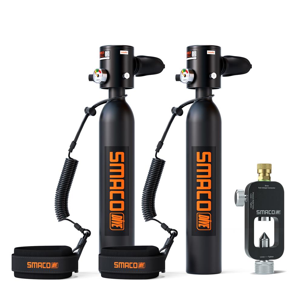 SMACO S300 0.5l Scuba Tank 2 Pcs Kit