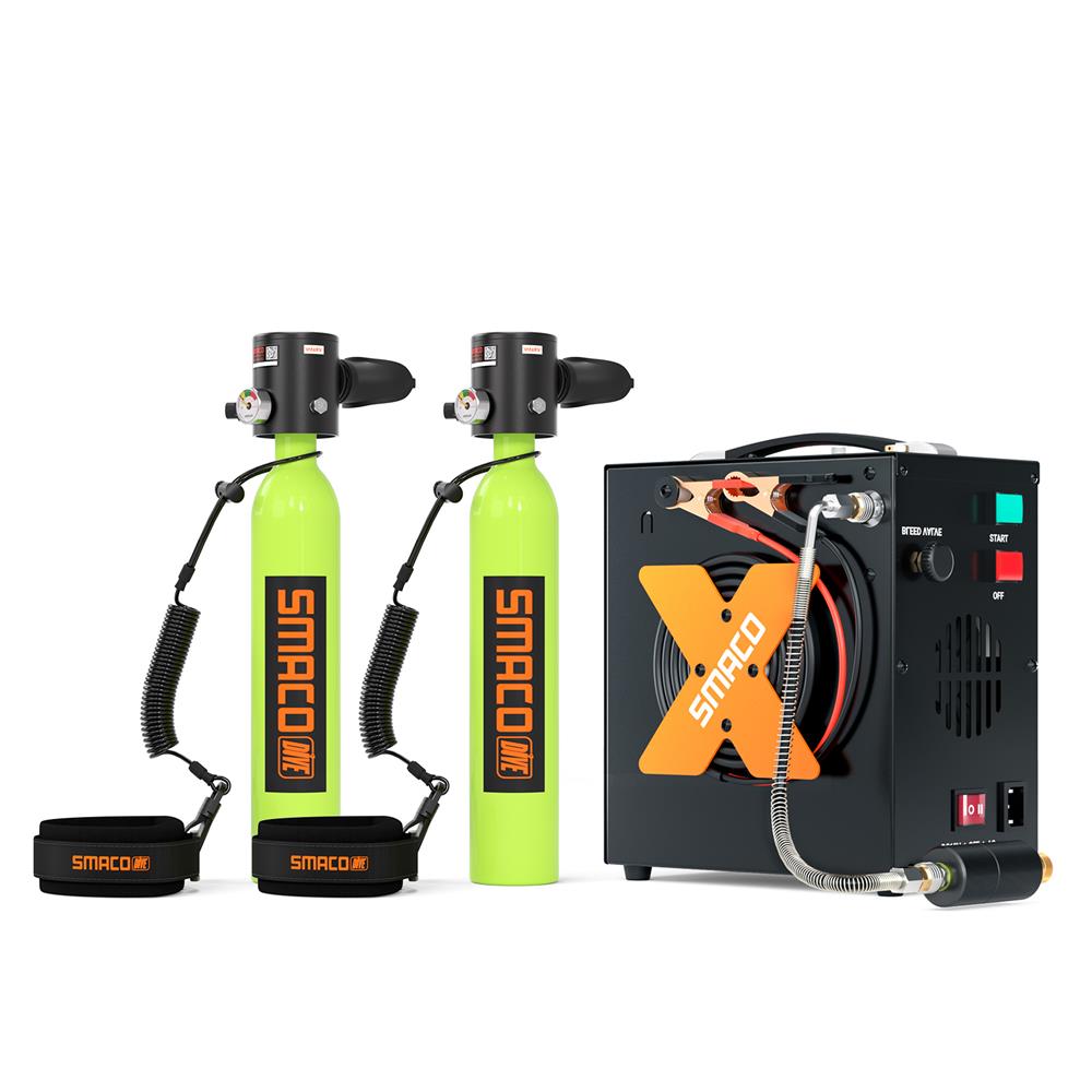 SMACO S300 0.5l Scuba Tank 2 Pcs Kit
