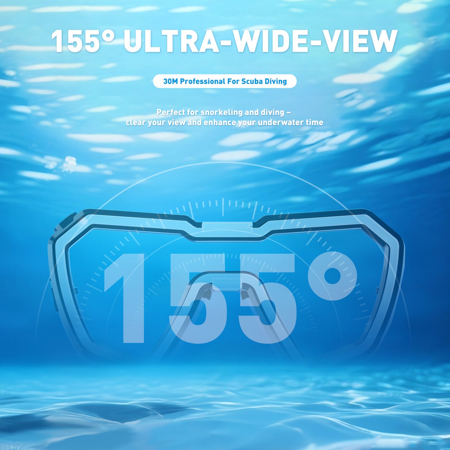 SMACO NOVA M1 LED Anti-Fog Snorkel & Dive Mask
