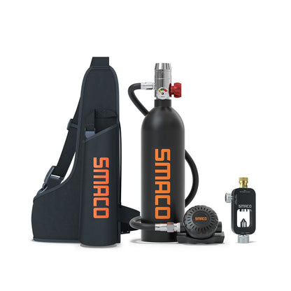 SMACO S400 1L Mini Scuba Diving Tank with DOT Certified