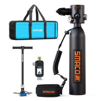 SMACO S500 0.7L Scuba Diving Cylinder Mini Scuba Tank