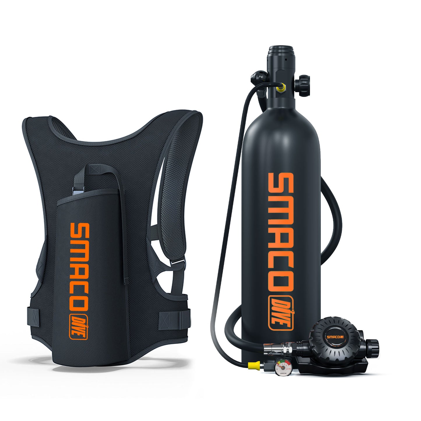 SMACO S700 2L Mini Scuba Tank with Regulator Kits