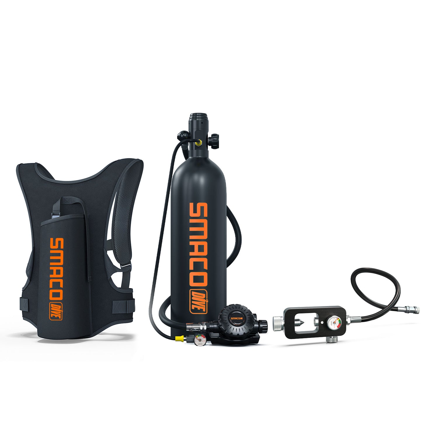 SMACO S700 2L Mini Scuba Tank with Regulator Kits