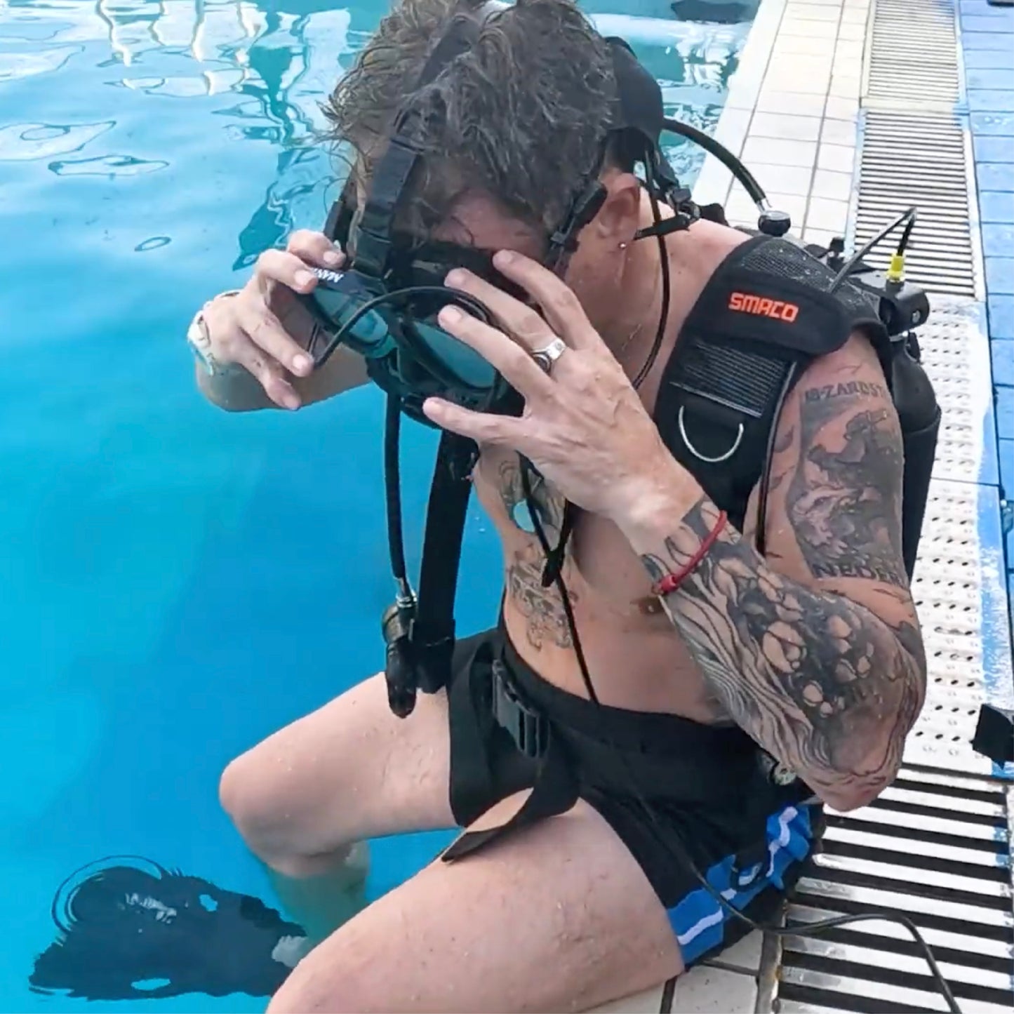 SMACO M8058 Masque complet de plongée sous-marine Masques respiratoires Équipement de plongée