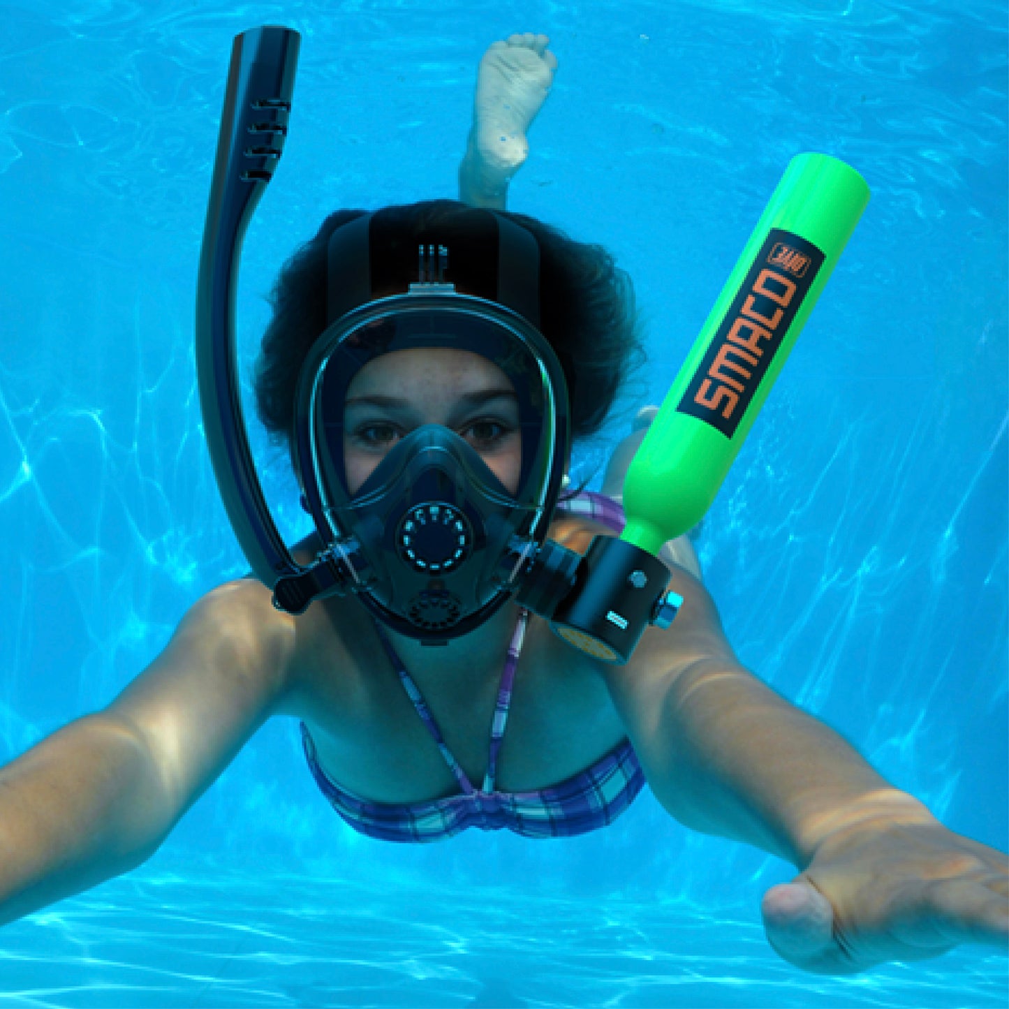 SMACO K2 Full Face Sub-Mask + Mini Scuba Tank