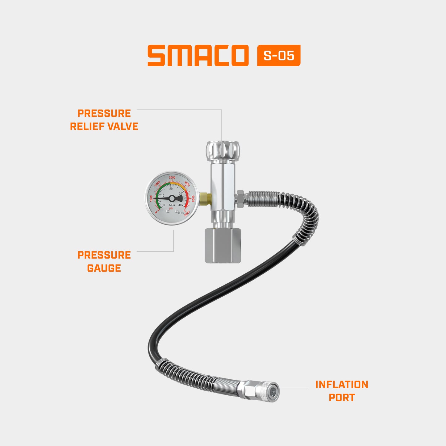 Adaptateur de recharge de bouteille de plongée SMACO