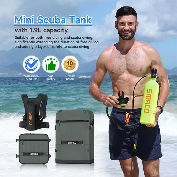 S700 2L Mini Scuba Tank with Best Backpack