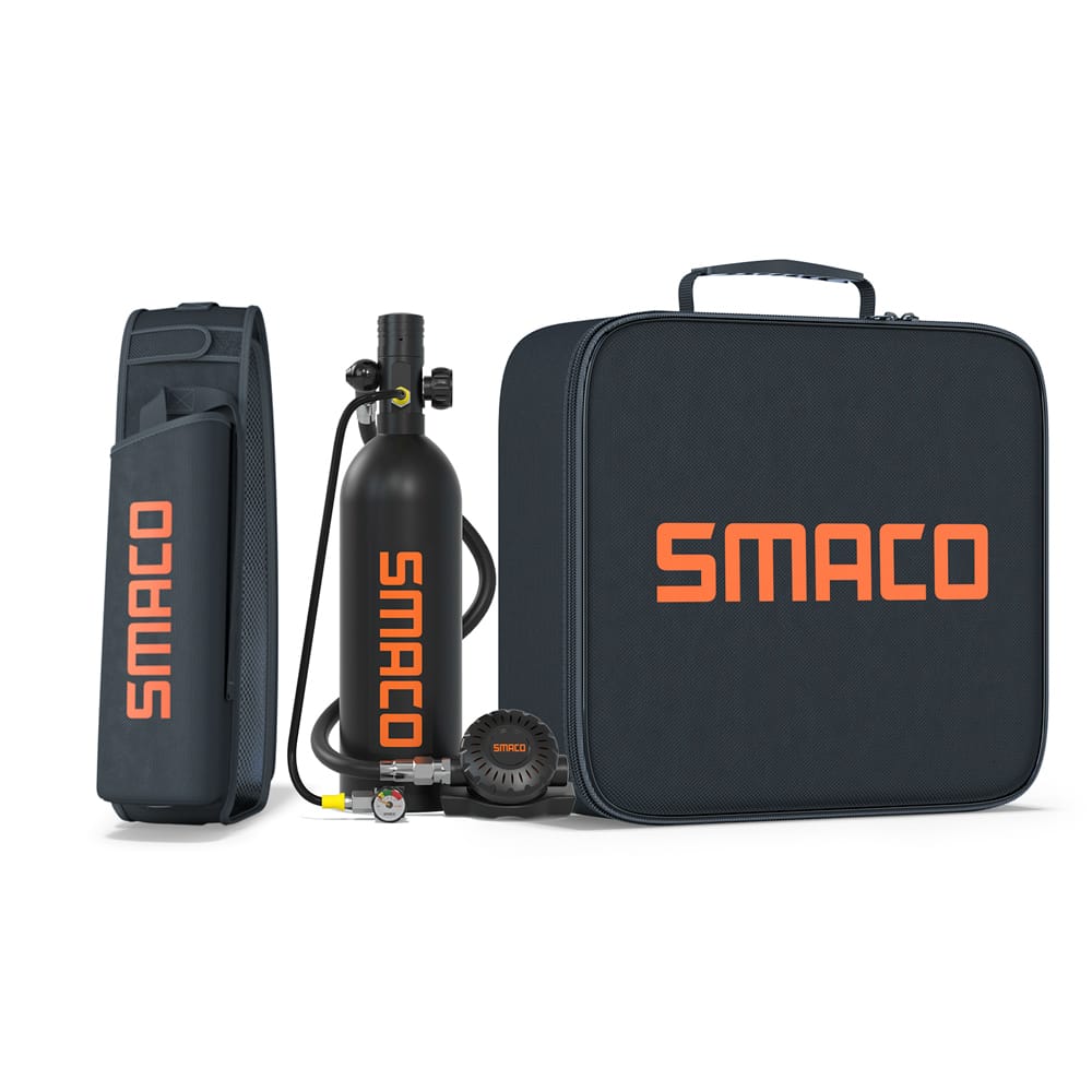 SMACO S400Pro 1L Kit de tanque de buceo para exploración submarina