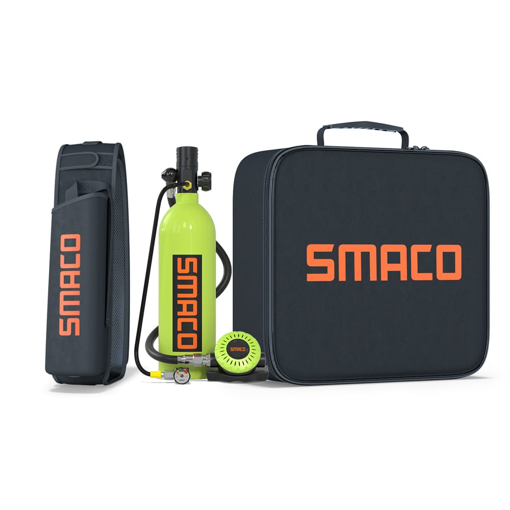 SMACO S400Pro 1L Kit de tanque de buceo para exploración submarina