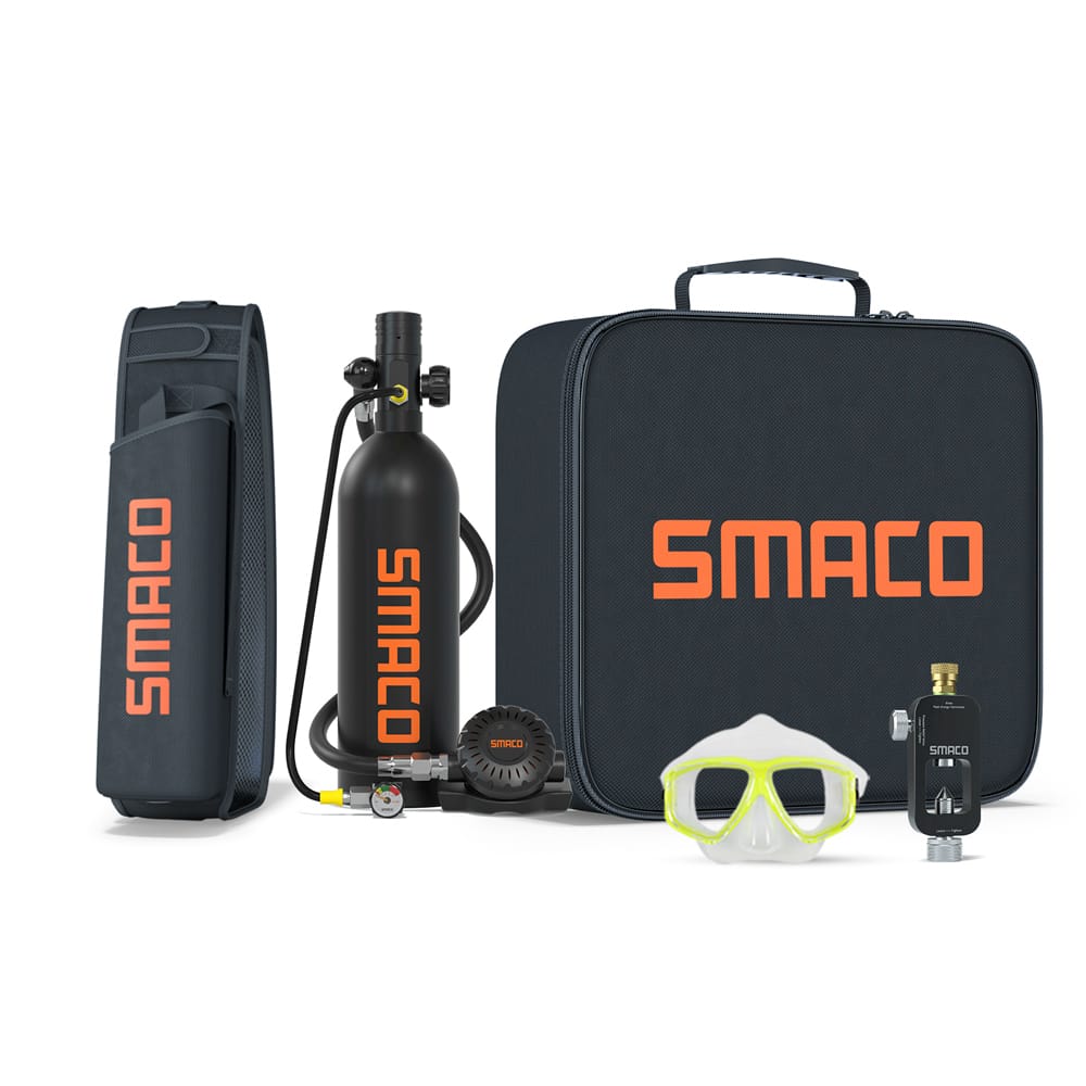 Kit bombola SMACO S400Pro 1L per immersione subacquea per esplorazione subacquea