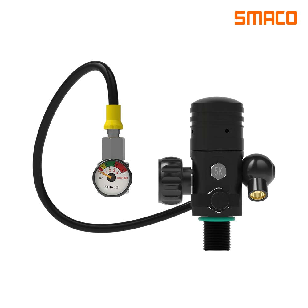 Mini válvula reguladora de cilindro de buceo SMACO S400 Pro 1L
