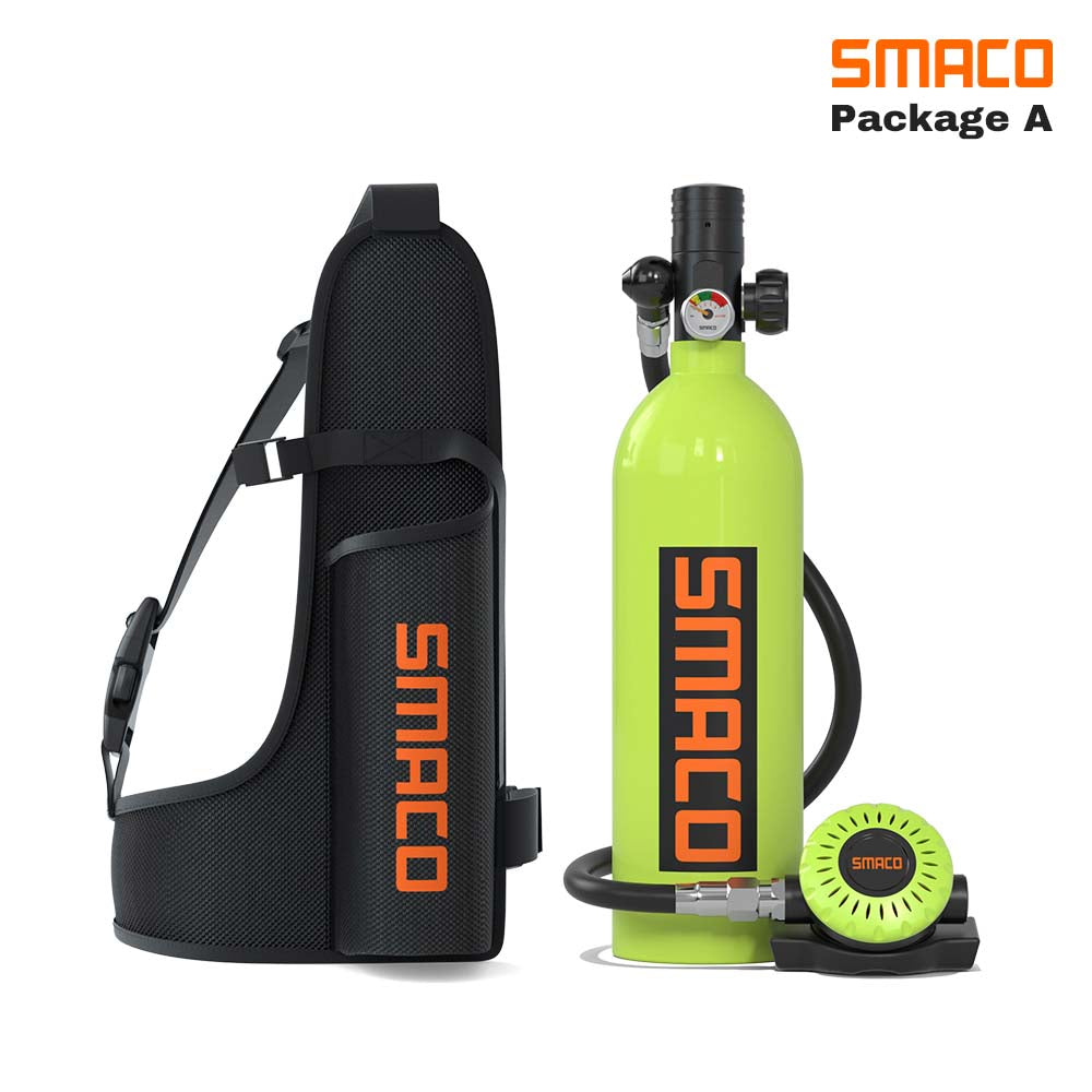 SMACO S400Plus Mini Scuba Diving Tank 1L Diving & Snorkeling Equipment