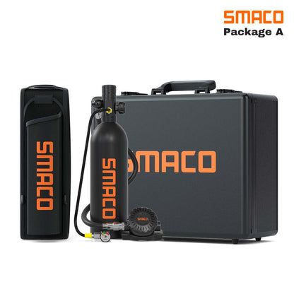 SMACO S400Pro Mini Scuba Tank with Aluminum Case