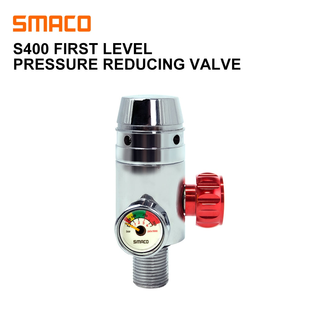 SMACO S400/S400Plus Mini Scuba Diving Cylinder Regulating Valve - SmacoSports